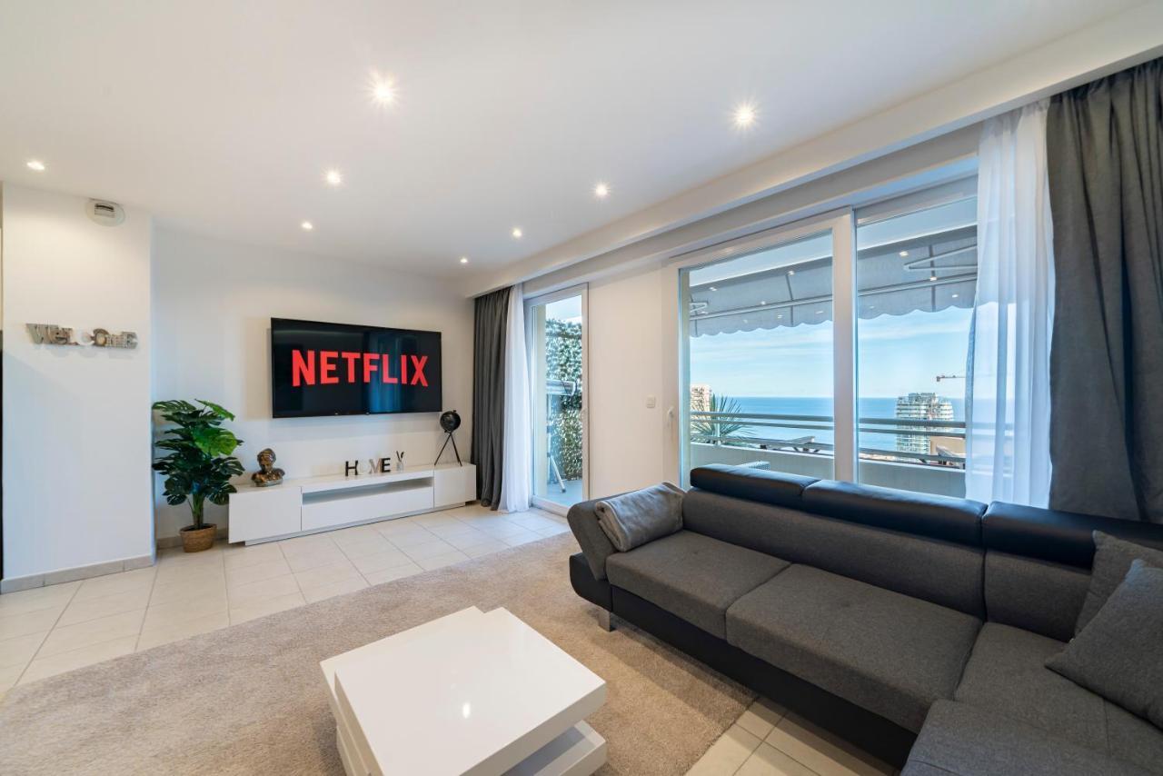 Frontiere Monaco, Terrasse, Vue Mer, Parking - Ab 博索莱伊 外观 照片